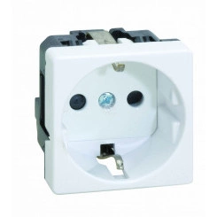 Розетка 2P+E Schuko со шторками винтовой зажим 16А 250В S27 белый Розетка 2P+E Schuko со шторками винтовой зажим 16А 250В S27 белый