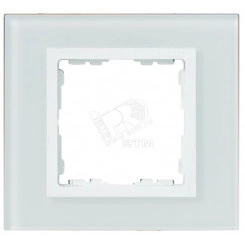 Рамка на 2 поста, S82N, белый - белый (стекло)