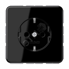 Розетка штепсельная SCHUKO 16A 250V с автозажимом черный