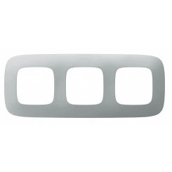 Valena ALLURE Рамка 3 поста алюминий универсальная