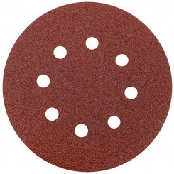 Круги шлифовальные с отверстиями (липучка), алюминий-оксидные, 125 мм, 5 шт Р 60 Круги шлифовальные с отверстиями (липучка), алюминий-оксидные, 125 мм, 5 шт Р 60