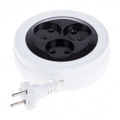 Удлинитель-рулетка PROconnect STANDARD 5 м, 3 гнезда, 2х0.75 мм, б/з, белый