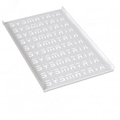 Полка 19' стационарная перфорированная глубиной 300 мм для напольных и настенных шкафов глубиной 450 мм. цвет серый (RAL 7035) Полка 19' стационарная перфорированная глубиной 300 мм для напольных и настенных шкафов глубиной 450 мм. цвет серый (RAL 7035)