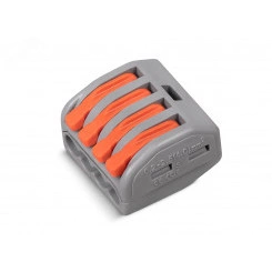 Клемма соединительная универсальная 4-х проводнаяс рычагом 0.08-2.5/4.0 (10шт) Клемма соединительная универсальная 4-х проводнаяс рычагом 0.08-2.5/4.0 (10шт)