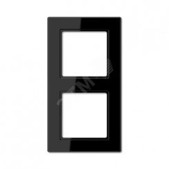 Рамка 2-я для горизонтальной/вертикальной установки Серия- ACreation Материал- термопласт. Цвет- черный Рамка 2-я для горизонтальной/вертикальной установки Серия- ACreation Материал- термопласт. Цвет- черный