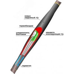 Муфта кабельная соединительная 1ПСТ(тк)нг-LS-4х(16-25) с соединителями болтовыми