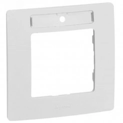 ETIKA Рамка с держателем для маркировки 1 пост белый ETIKA Рамка с держателем для маркировки 1 пост белый