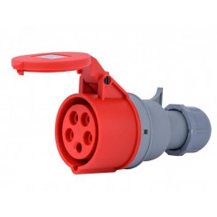 Розетка переносная 3Р+РЕ+N 32А 380В IP44 РП-103 Розетка переносная 3Р+РЕ+N 32А 380В IP44 РП-103