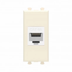 Avanti Компьютерная розетка RJ-45 без шторки модульная, кат.6А,  Ванильная дымка, 1 модуль