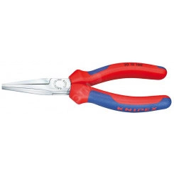 Длинногубцы плоские рифлённые губки 465 мм L-160 мм хромированные двукомпонентные рукоятки