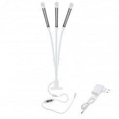 Светильник ULT-P33-18W/SPLE/TM/60 IP40 WHITE TRIPLE для растений светодиодный с таймером, на прищепке Спектр для фотосинтеза TM Светильник ULT-P33-18W/SPLE/TM/60 IP40 WHITE TRIPLE для растений светодиодный с таймером, на прищепке Спектр для фотосинтеза TM