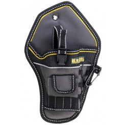 Кобура ''INDUSTRIE'' для шуруповерта, с отделениями для бит и сверл Кобура ''INDUSTRIE'' для шуруповерта, с отделениями для бит и сверл