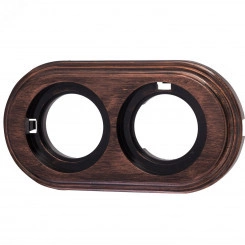 Лизетта Рамка 2-х постовая, пластик, цвет Медный Век