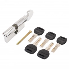 Механизм цилиндровый для врезных замков, АЛЛЮР HD FG 70-5К CP(25x10x35G) хром Механизм цилиндровый для врезных замков, АЛЛЮР HD FG 70-5К CP(25x10x35G) хром