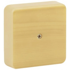 Коробка распаячная 75х75х20 (без клеммы) сосна IP40 (100/3000) Коробка распаячная 75х75х20 (без клеммы) сосна IP40 (100/3000)