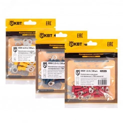 Наконечник кабельный кольцевой изолированный НКИ 6.0–6 (20 шт) Наконечник кабельный кольцевой изолированный НКИ 6.0–6 (20 шт)