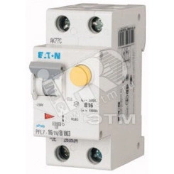 PFL7-16/1N/C/003-DE Дифференциальный автоматический выключатель 16/0,03А(AC), кривая отключения С, 1 PFL7-16/1N/C/003-DE Дифференциальный автоматический выключатель 16/0,03А(AC), кривая отключения С, 1