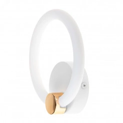 Светильник настенный светодиодный бра, OTTIMO, 200x75x190, 20Вт, 2700K/4200K/6400K, 9м, белый/золото, 51610 5, Ritter Светильник настенный светодиодный бра, OTTIMO, 200x75x190, 20Вт, 2700K/4200K/6400K, 9м, белый/золото, 51610 5, Ritter