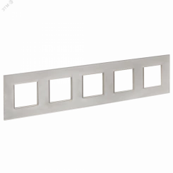 SKANDY Рамка 5-местная SK-F25Sh стекло шампань IEK