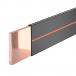 Гибкая шина в ПВХ изоляции, 10x80x1мм, ном. ток 1600А, длина 2 метра Гибкая шина в ПВХ изоляции, 10x80x1мм, ном. ток 1600А, длина 2 метра