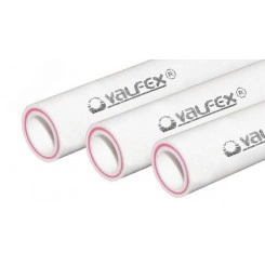 Труба полипропиленовая 20 х 2.8 SDR 7.4 PN 20 PPR армированная стекловолокном белая, хлыст хлыст 4м Труба полипропиленовая 20 х 2.8 SDR 7.4 PN 20 PPR армированная стекловолокном белая, хлыст хлыст 4м