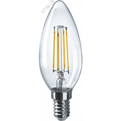 Лампа светодиодная LED 4вт E14 теплый свеча FILAMENT Лампа светодиодная LED 4вт E14 теплый свеча FILAMENT