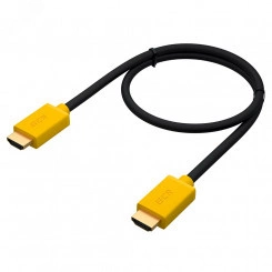 Кабель HDMI 1.4 19М на 19М, 1.8 м., черный-желтый