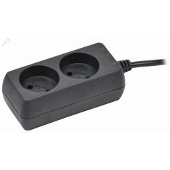 Удлинитель У2 2 места без заземления 3м 2х0,75мм2 10А 250В черный Удлинитель У2 2 места без заземления 3м 2х0,75мм2 10А 250В черный