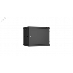 Шкаф настенный разбор 19д 9U металлическая дверь Ш600хВ503хГ450мм черный