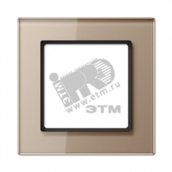 Рамка 1-я для горизонтальной/вертикальной установки  Серия- ACreation  Материал- стекло  Цвет- шампань