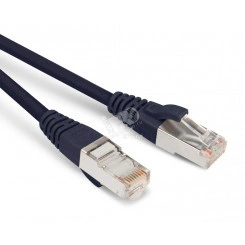 Патч-корд F/UTP экранированный категория 6 LSZH черный (3м) Патч-корд F/UTP экранированный категория 6 LSZH черный (3м)