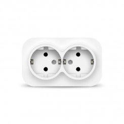 Розетка двухместная серия IONICH, с/з, о/у, 16А, 220В, белая (еврослот) Розетка двухместная серия IONICH, с/з, о/у, 16А, 220В, белая (еврослот)