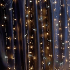 Гирлянда занавес LED 2700К с эффектом стробов 3х3м IP44 Гирлянда занавес LED 2700К с эффектом стробов 3х3м IP44