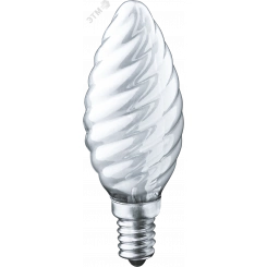 Лампа накаливания декоративная ДС 60вт B35 230в Е14 матовая витая