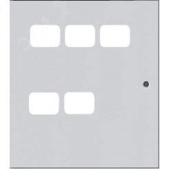 Дверь для ЩЭ 5 кв. 3 окна в ряд по горизонтали EKF