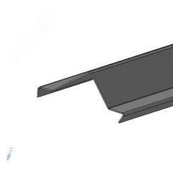 Крышка лотка замкового снегозащитная КЛЗ-СЗ 200х1,2х3000 УХЛ1, оцинкованный лист(толщина покрытия 10 -18мкм), S1,2