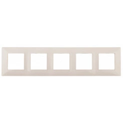 Рамка на 5 постов, Эра Elegance, сл.кость, 14-5005-02