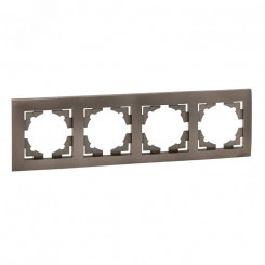 Валенсия Рамка 4-местная графит Валенсия Рамка 4-местная графит