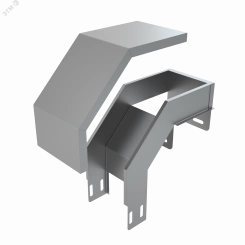 Ответвитель-крышка Т-образный вертикальный вниз 50х300х300 мм