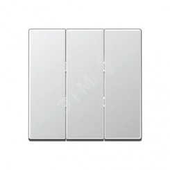 Клавиша 3-я для выключателей без подсветки. Серия A500 Материал- термопласт Цвет- алюминий Клавиша 3-я для выключателей без подсветки. Серия A500 Материал- термопласт Цвет- алюминий