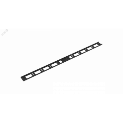 Органайзер кабельный вертикальный, 33U, для шкафов серий TFI-R, Ш75хВ1398хГ20мм, металлический, с крепежом, цвет черный