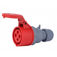 Розетка переносная 3Р+РЕ 32А 380В IP44 РП-103 Розетка переносная 3Р+РЕ 32А 380В IP44 РП-103