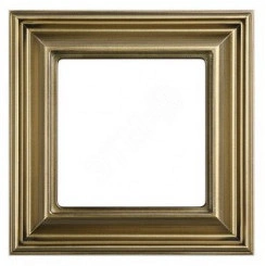 Рамка 1-местная для вертикальной и горизонтальной установки. Серия- Eco DECO. Материал- термопласт. Цвет- антик.