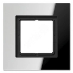 Рамка 1-я для горизонтальной/вертикальной установки  Серия- LS plus  Материал- металл  Цвет- хром