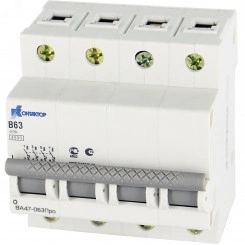 Выключатель автоматический четырехполюсный 20A С ВА47-063Про 4.5kA