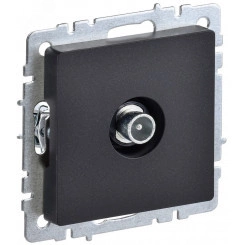 BRITE Розетка TV проходная РТВ10-0-БрЧ черный BRITE Розетка TV проходная РТВ10-0-БрЧ черный