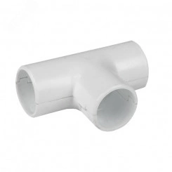 Тройник соединительный для трубы 16мм (5шт) белый Plast Тройник соединительный для трубы 16мм (5шт) белый Plast