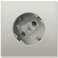 Розетка штепсельная SCHUKO 16A 250V с поворотом 45 гр. благородная сталь