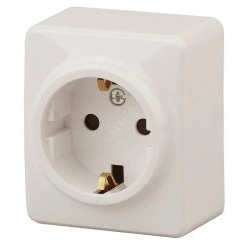 Розетка 2P+E Schuko, 16A-250В, ОУ, Эра Эксперт, сл.кость, 11-2203-02 Розетка 2P+E Schuko, 16A-250В, ОУ, Эра Эксперт, сл.кость, 11-2203-02