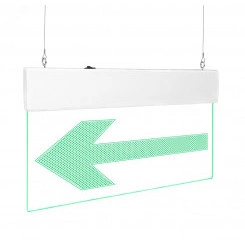 Оповещатель световой с резервным источником питания Молния-220-РИП Ультра Стрелка  влево зеленые светодиоды ПОДВЕСНОЕ КРЕПЛЕНИЕ